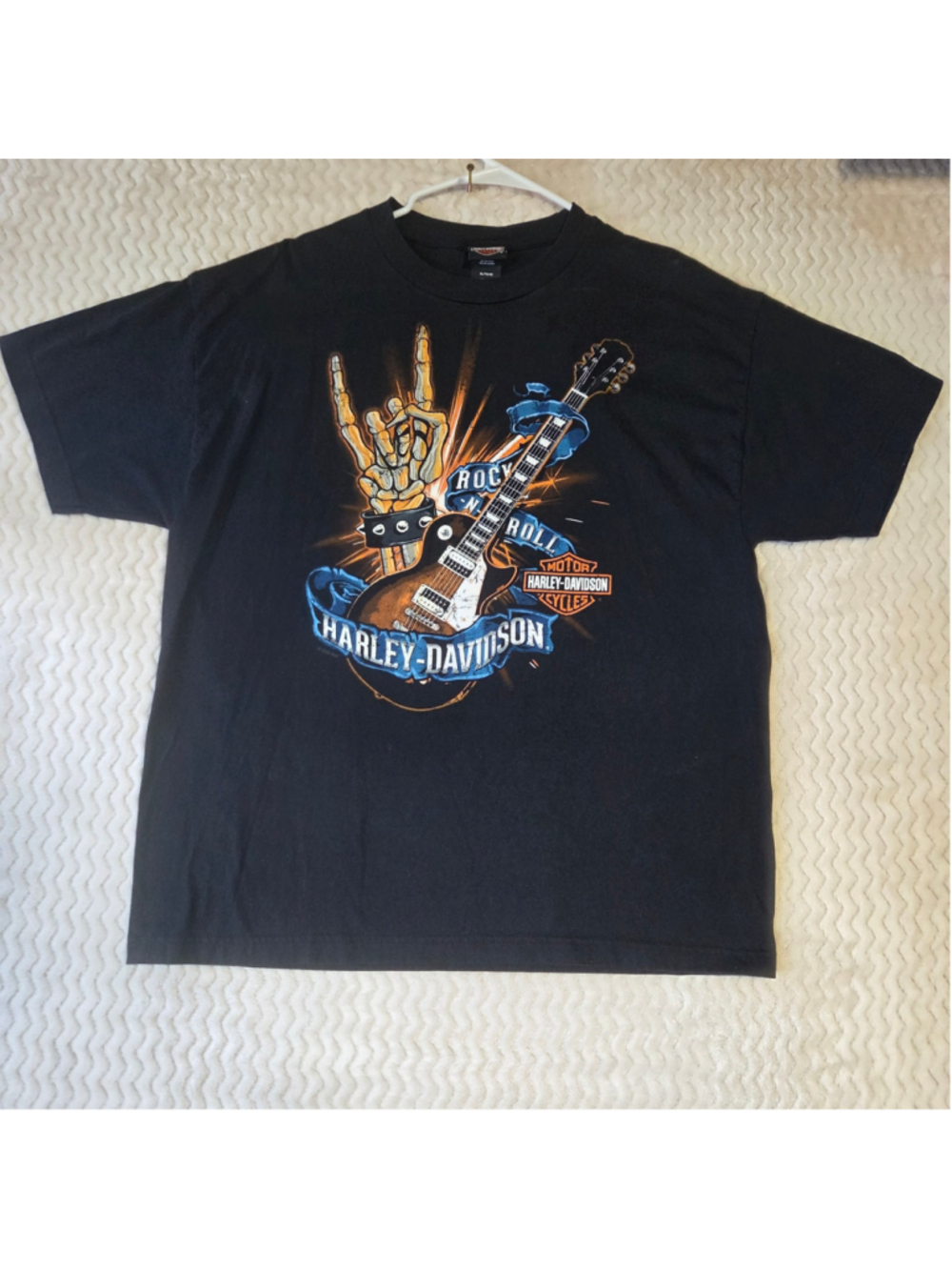 Men's Harley-Davidson Graphic T-Shirt Black XL Rock N Roll